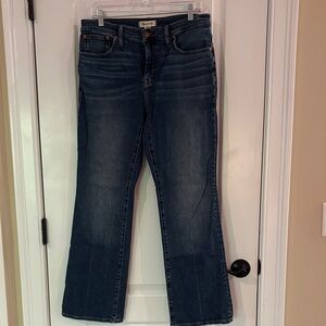 Madewell Dark Blue Straight Leg Jeans